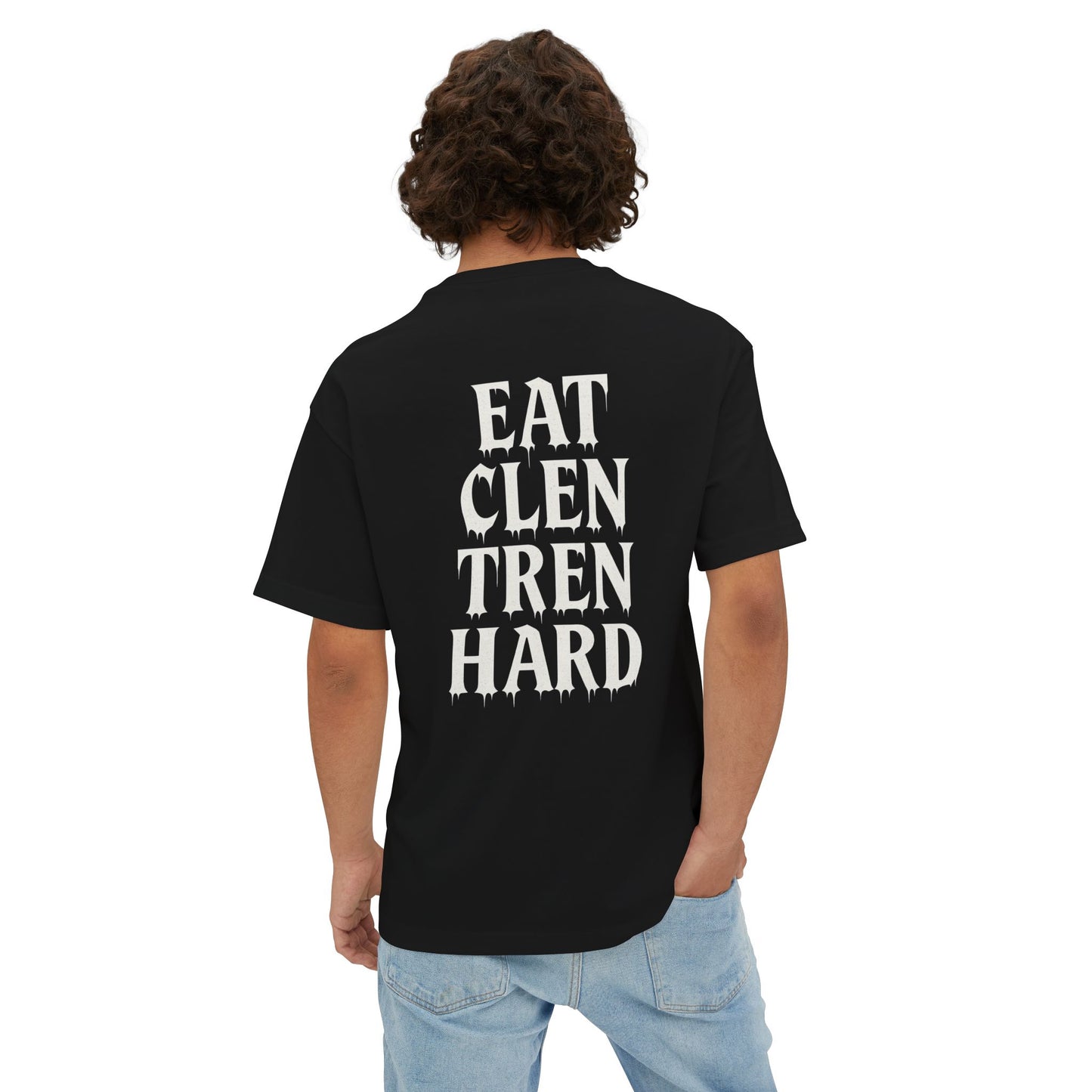 “Eat Clen Tren Hard” Drip Lettering Oversized Tee – Anabolic Supply Co.