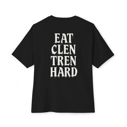 “Eat Clen Tren Hard” Drip Lettering Oversized Tee – Anabolic Supply Co.