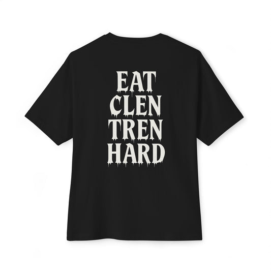 “Eat Clen Tren Hard” Drip Lettering Oversized Tee – Anabolic Supply Co.