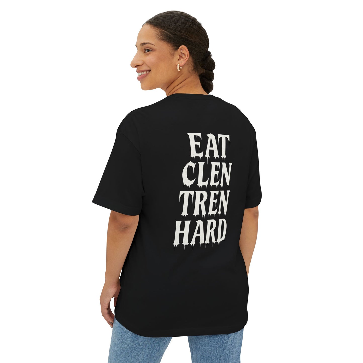 “Eat Clen Tren Hard” Drip Lettering Oversized Tee – Anabolic Supply Co.