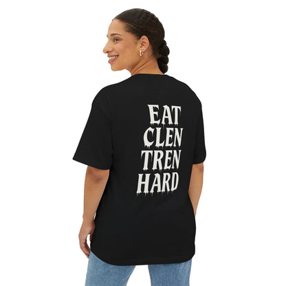 “Eat Clen Tren Hard” Drip Lettering Oversized Tee – Anabolic Supply Co.