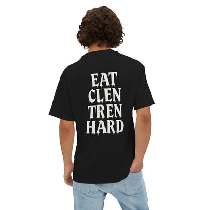 “Eat Clen Tren Hard” Drip Lettering Oversized Tee – Anabolic Supply Co.