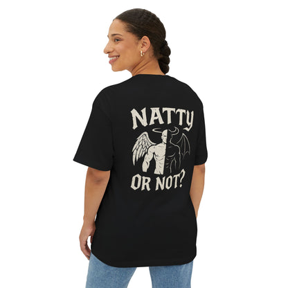 “Natty or Not?” Oversized Boxy Tee – Anabolic Supply Co.
