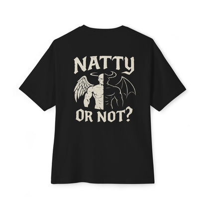 “Natty or Not?” Oversized Boxy Tee – Anabolic Supply Co.