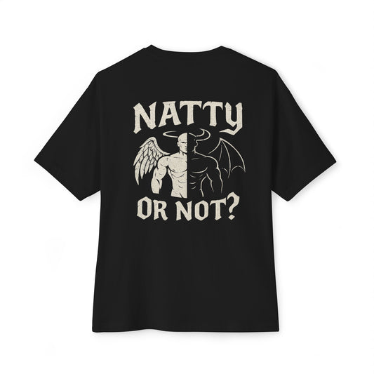 “Natty or Not?” Oversized Boxy Tee – Anabolic Supply Co.